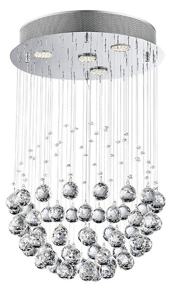 LUXERA 62413 - Lampadario fisso di cristallo XAVER 4xGU10/50W/230V