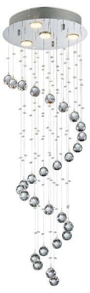 LUXERA 62410 - Lampadario fisso di cristallo COIL 4xGU10/50W/230V