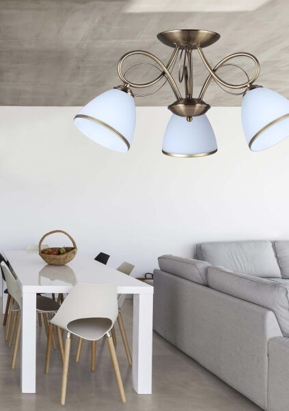 Prezent 61450 - Lampadario a plafone ASTER 3xE27/60W/230V
