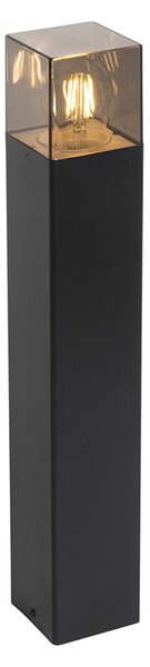 Lampada da esterno a terra nera 50 cm IP44 con vetro fumé - Denmark