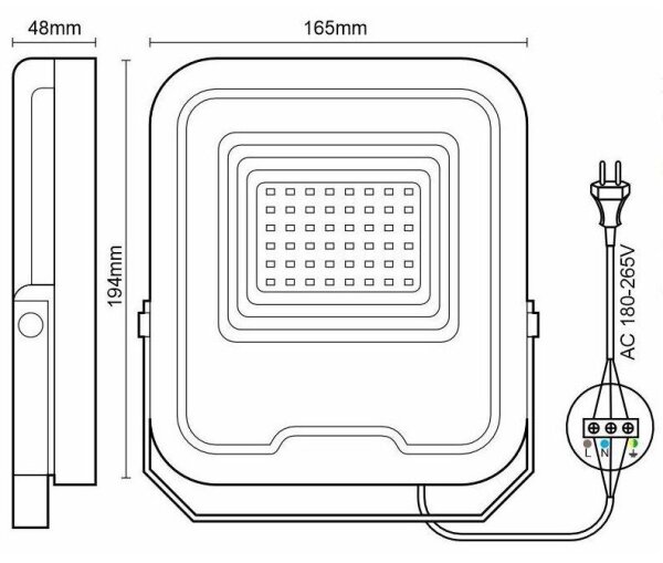 Proiettore LED RGB Dimmerabile LED/30W/230V 3000K-6500K Wi-Fi Tuya IP65