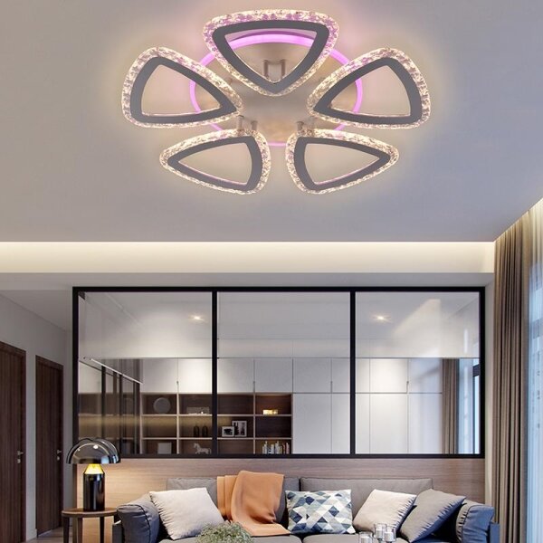 Lampadario LED RGB dimmerabile 70W 230V 3000-6500K con telecomando