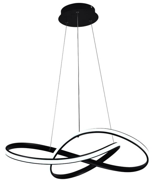 Brilagi - Lampadario a sospensione con filo LED dimmerabile COSMOWAVE LED/70W/230V nero + +TC