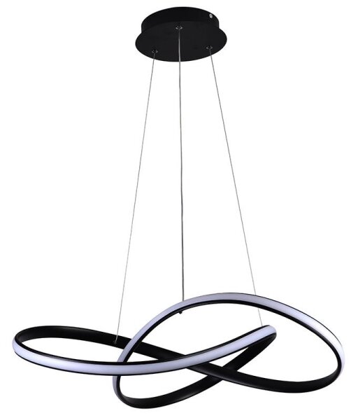Brilagi - Lampadario a sospensione con filo LED dimmerabile COSMOWAVE LED/70W/230V nero + +TC
