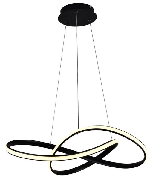 Brilagi - Lampadario a sospensione con filo LED dimmerabile COSMOWAVE LED/70W/230V nero + +TC