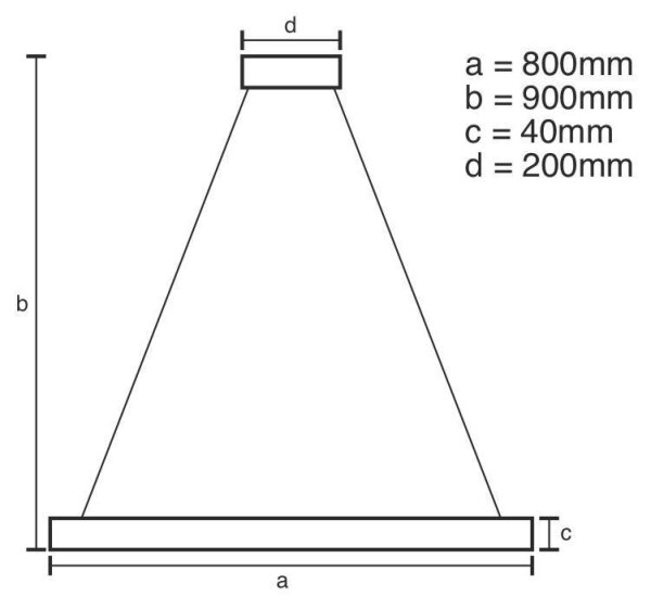 Lampadario LED Dimmerabile su filo LED/55W/230V 3000-6500K + telecomando