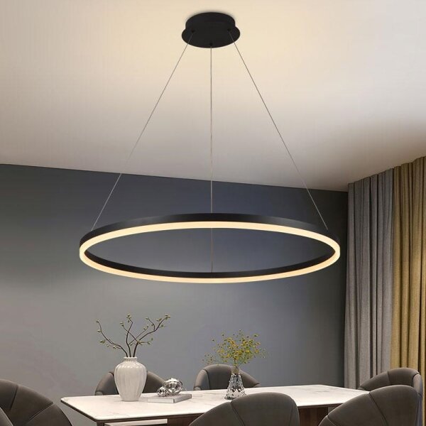 Lampadario a sospensione con filo LED dimmerabile LED/55W/230V 3000-6500K + telecomando