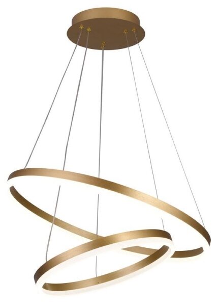 Brilagi - Lampadario dimmerabile a sospensione su cavo CIRCLE LED/70W/230V 3000-6500K oro + telecomando