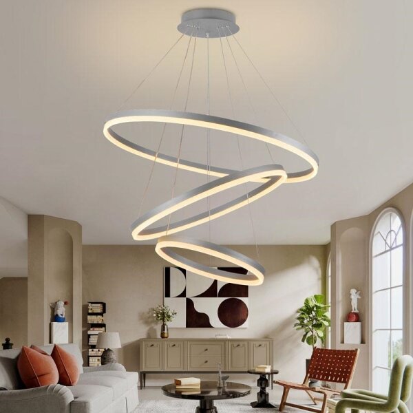 Lampadario a sospensione con filo LED dimmerabile LED/125W/230V 3000-6500K + telecomando