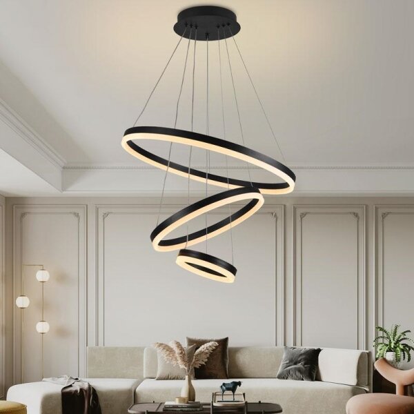 Lampadario a sospensione con filo LED dimmerabile LED/85W/230V 3000-6500K + telecomando