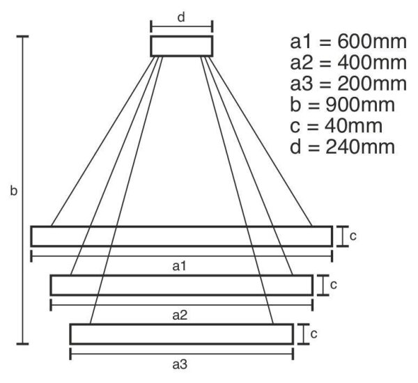 Lampadario a sospensione con filo LED dimmerabile LED/85W/230V 3000-6500K + telecomando