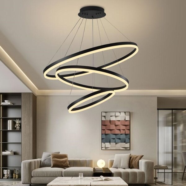 Lampadario a sospensione con filo LED dimmerabile LED/125W/230V 3000-6500K + telecomando