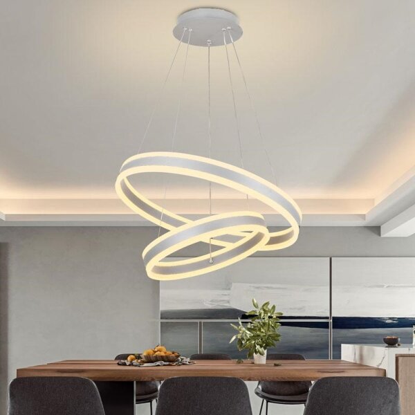 Lampadario a sospensione con filo LED dimmerabile LED/135W/230V 3000-6500K + telecomando