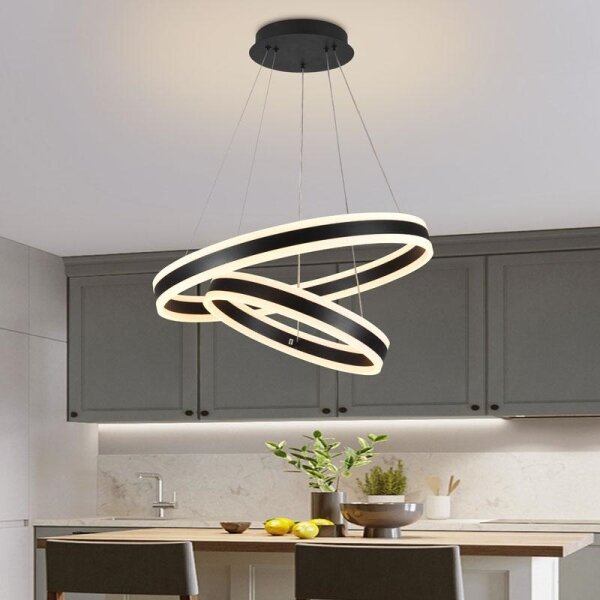 Lampadario a sospensione con filo LED dimmerabile LED/135W/230V 3000-6500K + telecomando