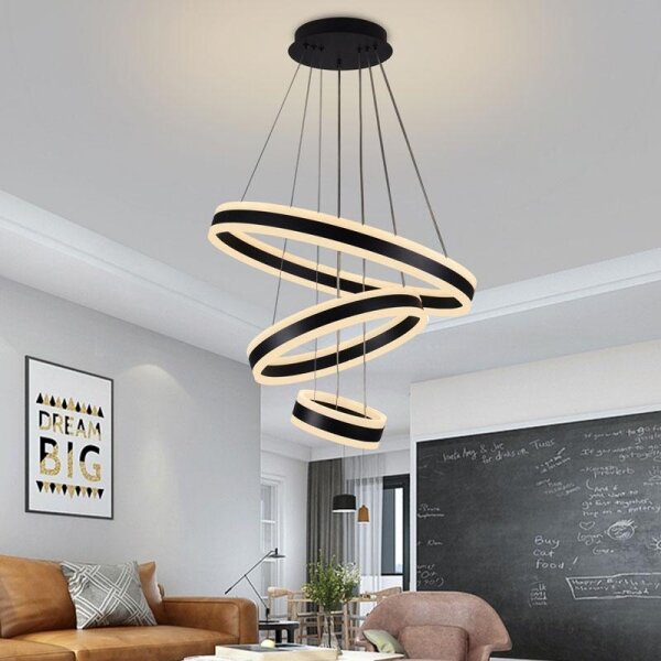 Lampadario a sospensione con filo LED dimmerabile LED/165W/230V 3000-6500K + telecomando
