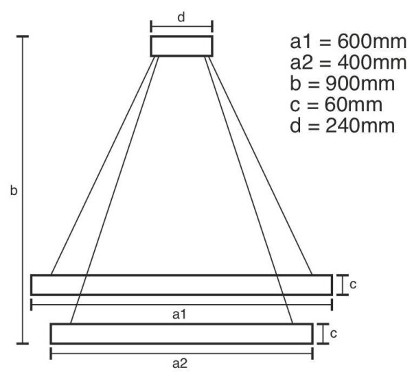Lampadario a sospensione con filo LED dimmerabile LED/135W/230V 3000-6500K + telecomando