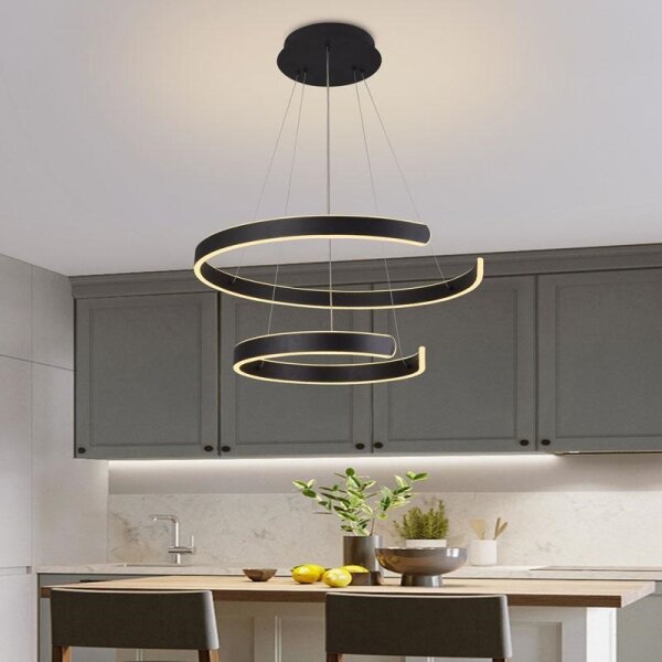 Lampadario a sospensione con filo LED dimmerabile LED/120W/230V 3000-6500K + telecomando