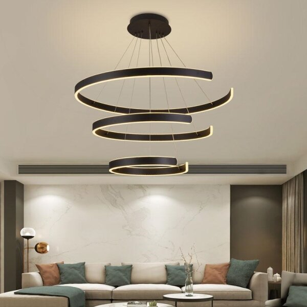 Lampadario a sospensione con filo LED dimmerabile LED/220W/230V 3000-6500K + telecomando