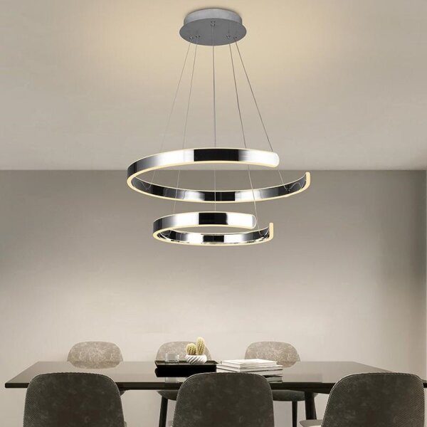 Lampadario a sospensione con filo LED dimmerabile LED/120W/230V 3000-6500K + telecomando