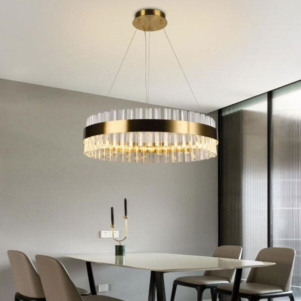 Lampadario a sospensione in cristallo LED dimmerabile 40W 230V con DO