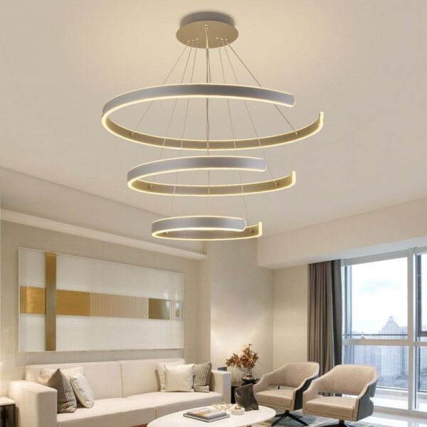 Lampadario a sospensione con filo LED dimmerabile LED/220W/230V 3000-6500K + telecomando