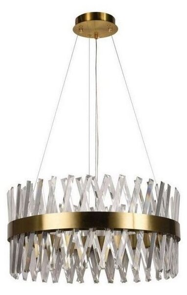 Lampadario a sospensione con filo LED dimmerabile LED/80W/230V 3000-6500K oro + telecomando