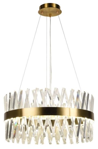Lampadario a sospensione con filo LED dimmerabile LED/80W/230V 3000-6500K oro + telecomando