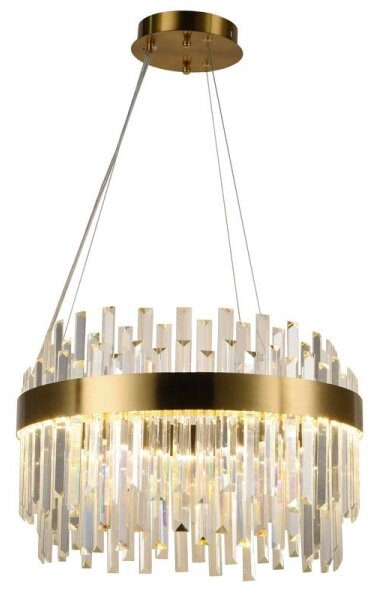 Lampadario a sospensione con filo LED dimmerabile LED/70W/230V 3000-6500K oro + telecomando