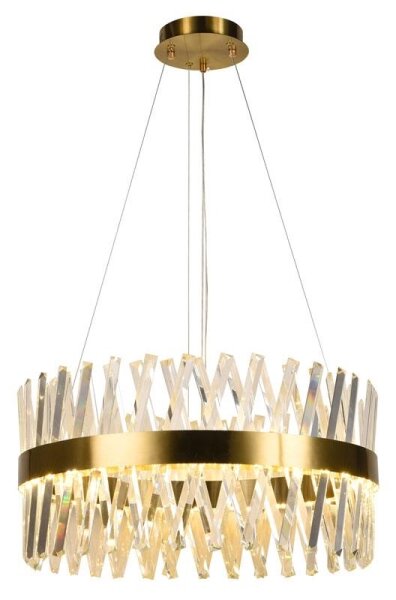 Lampadario a sospensione con filo LED dimmerabile LED/80W/230V 3000-6500K oro + telecomando