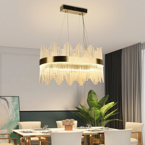 Lampadario a sospensione in cristallo LED dimmerabile su cavo LED/70W/230V + DO