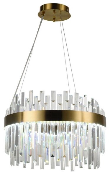 Lampadario a sospensione con filo LED dimmerabile LED/70W/230V 3000-6500K oro + telecomando