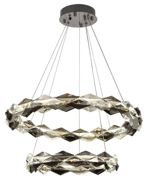Lampadario a sospensione con filo LED dimmerabile LED/65W/230V 3000-6500K cromo + telecomando