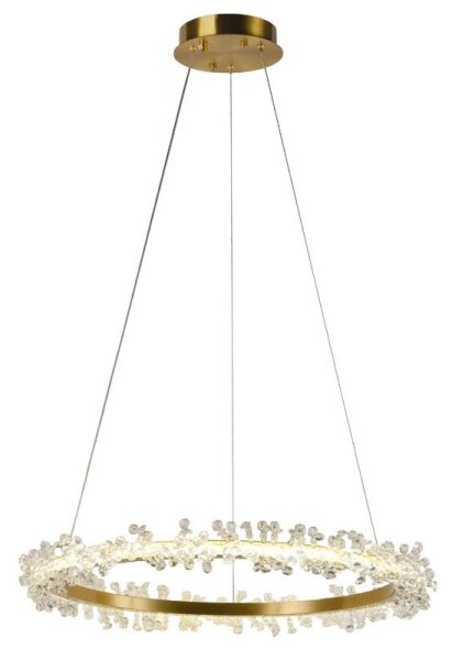 Lampadario a sospensione con filo LED dimmerabile LED/40W/230V 3000-6500K oro + telecomando