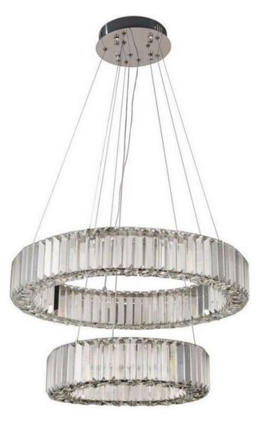 Lampadario a sospensione con filo LED dimmerabile LED/65W/230V 3000-6500K cromo + telecomando
