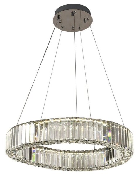 Lampadario a sospensione con filo LED dimmerabile LED/40W/230V 3000-6500K cromo + telecomando