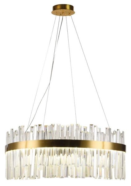 Lampadario a sospensione con filo LED dimmerabile LED/110W/230V 3000-6500K oro + telecomando