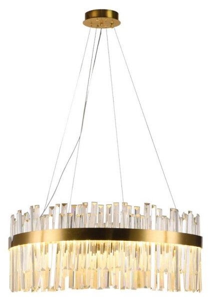Lampadario a sospensione con filo LED dimmerabile LED/110W/230V 3000-6500K oro + telecomando