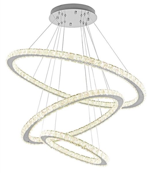Lampadario LED dimmerabile su cavo LED/210W/230V 3000-6500K argento + DO