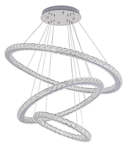 Lampadario LED dimmerabile su cavo LED/210W/230V 3000-6500K argento + DO