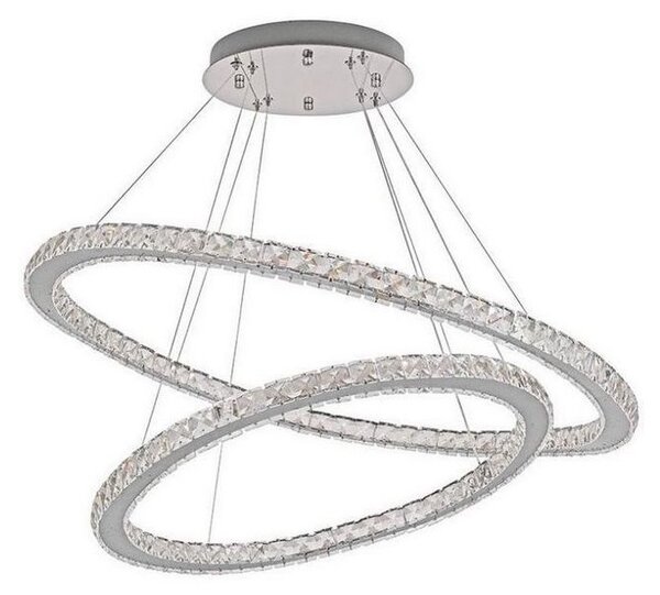 Lampadario LED dimmerabile su cavo LED/160W/230V 3000-6500K argento + DO