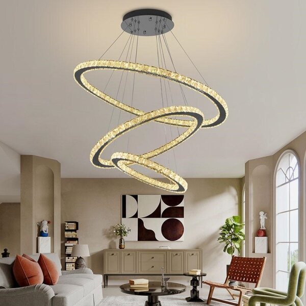 Lampadario LED dimmerabile su cavo LED/210W/230V 3000-6500K argento + DO