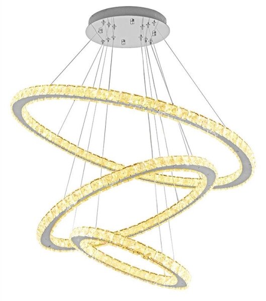 Lampadario LED dimmerabile su cavo LED/210W/230V 3000-6500K argento + DO