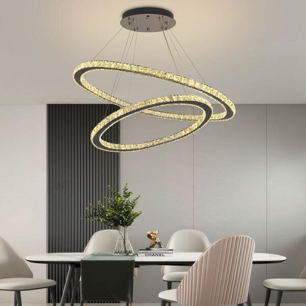 Lampadario LED dimmerabile su cavo LED/160W/230V 3000-6500K argento + DO