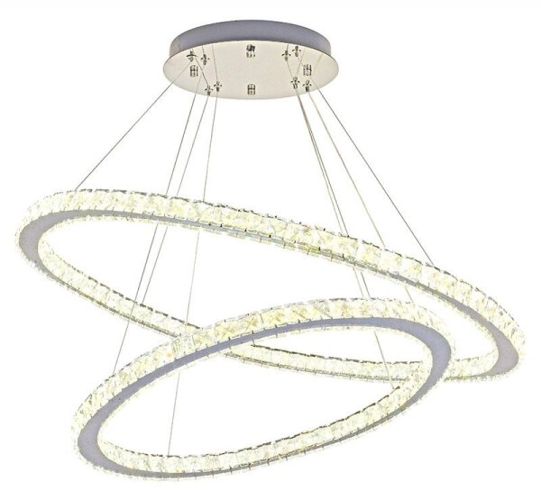 Lampadario LED dimmerabile su cavo LED/160W/230V 3000-6500K argento + DO