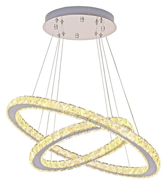 Lampadario LED dimmerabile su cavo LED/115W/230V 3000-6500K argento + DO