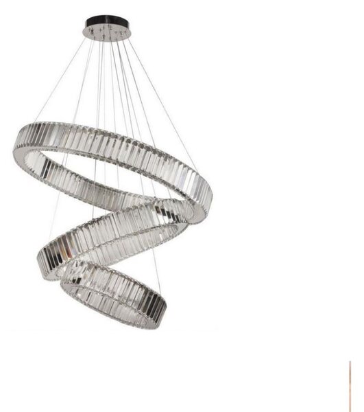 Lampadario a sospensione con filo LED dimmerabile LED/115W/230V 3000-6500K cromo + telecomando