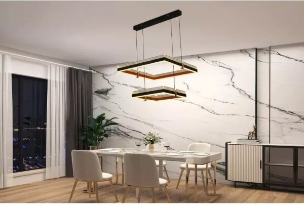 Lampadario a sospensione con filo LED dimmerabile LED/50W/230V 3000-6500K + telecomando