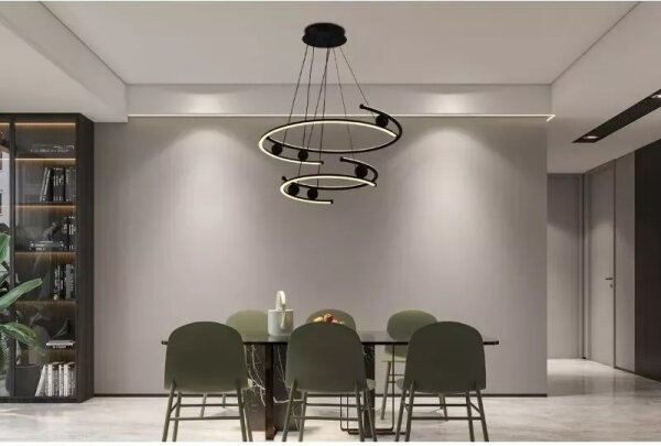 Lampadario a sospensione con filo LED dimmerabile LED/80W/230V 3000-6500K + telecomando