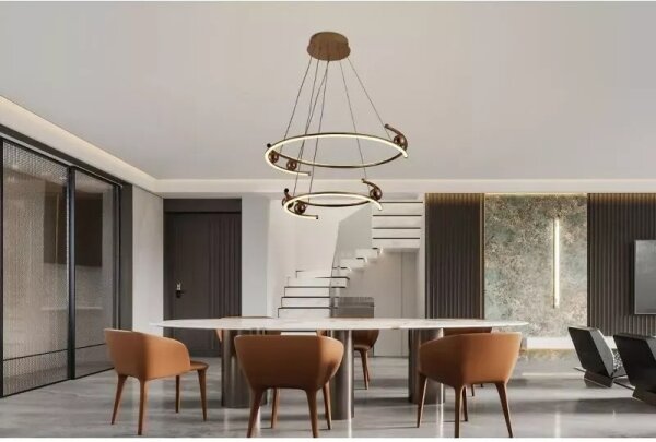 Lampadario a sospensione con filo LED dimmerabile LED/80W/230V 3000-6500K + telecomando