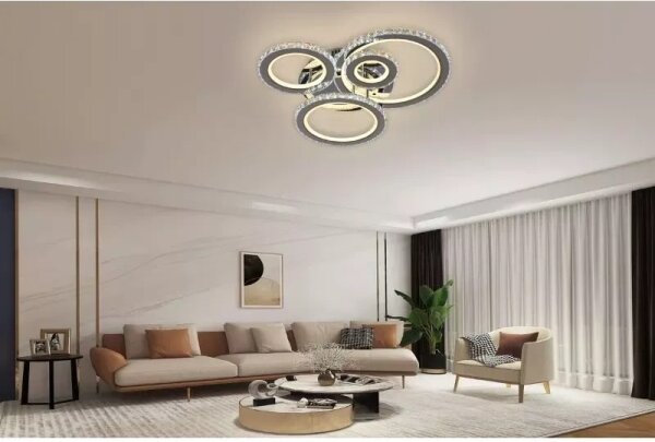 Lampadario a plafone LED dimmerabile LED/120W/230V 3000-6500K + telecomando